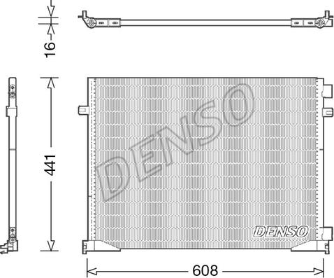 Denso DCN23035 - Kondensators, Gaisa kond. sistēma www.autospares.lv