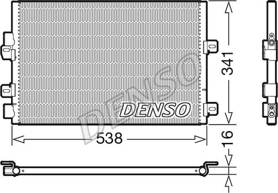 Denso DCN23028 - Kondensators, Gaisa kond. sistēma www.autospares.lv