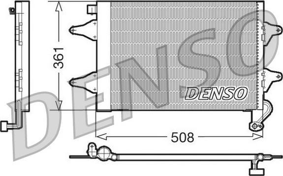 Denso DCN27004 - Kondensators, Gaisa kond. sistēma www.autospares.lv