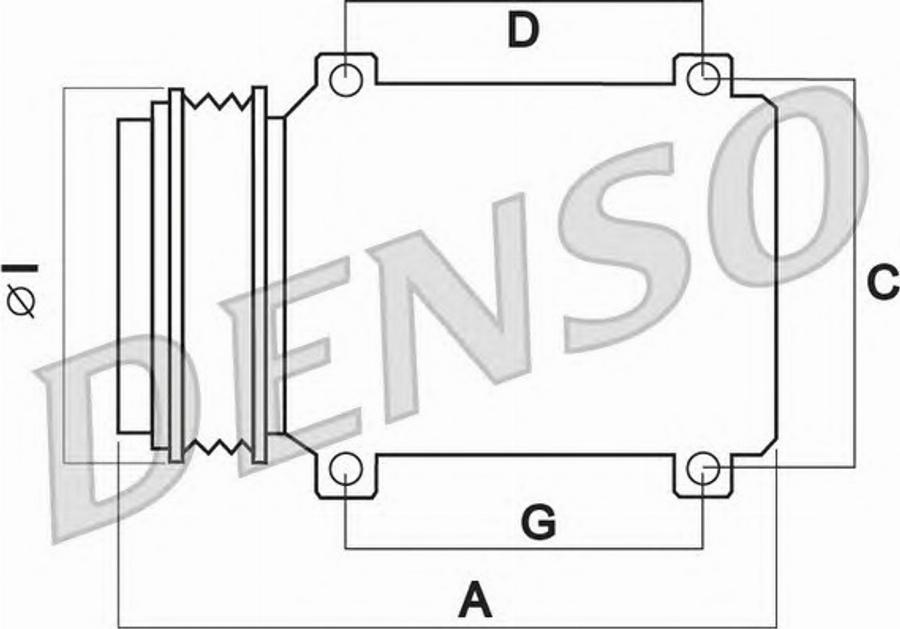 Denso DCP50115 - Kompresors, Gaisa kond. sistēma www.autospares.lv