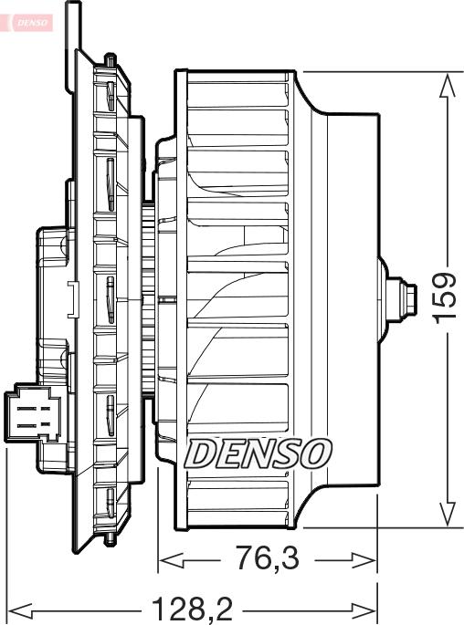 Denso DEA17016 - Salona ventilators www.autospares.lv