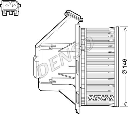 Denso DEA17032 - Interior Blower www.autospares.lv