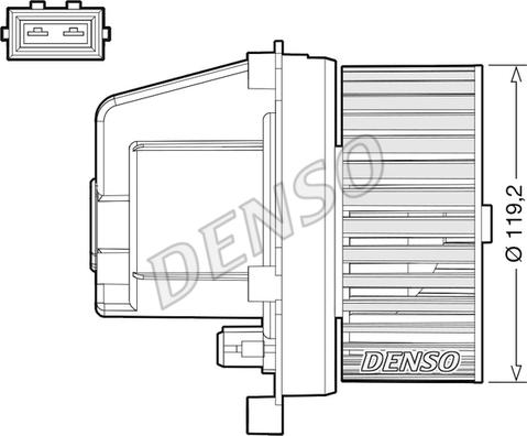 Denso DEA33003 - Salona ventilators www.autospares.lv