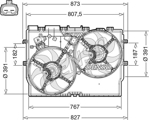 Denso DER09310 - Ventilators, Motora dzesēšanas sistēma www.autospares.lv