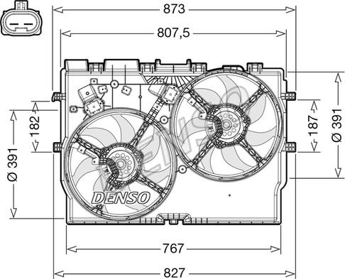 Denso DER09311 - Ventilators, Motora dzesēšanas sistēma www.autospares.lv