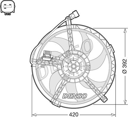 Denso DER05009 - Ventilators, Motora dzesēšanas sistēma www.autospares.lv