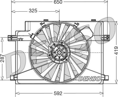 Denso DER01006 - Ventilators, Motora dzesēšanas sistēma www.autospares.lv