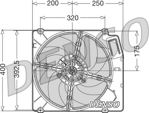 Denso DER01003 - Ventilators, Motora dzesēšanas sistēma www.autospares.lv