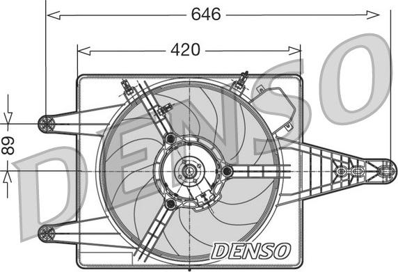 Denso DER01010 - Ventilators, Motora dzesēšanas sistēma www.autospares.lv