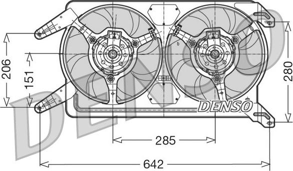 Denso DER01012 - Ventilators, Motora dzesēšanas sistēma www.autospares.lv