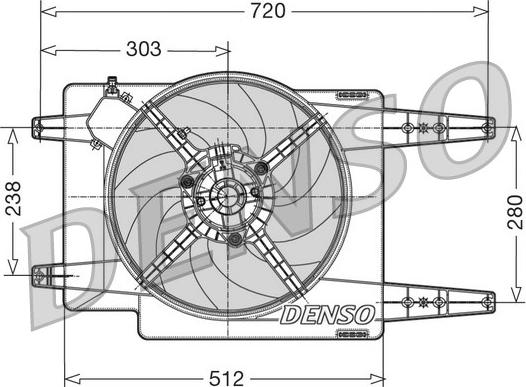 Denso DER01017 - Ventilators, Motora dzesēšanas sistēma www.autospares.lv