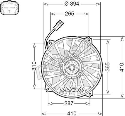 Denso DER07012 - Ventilators, Motora dzesēšanas sistēma www.autospares.lv