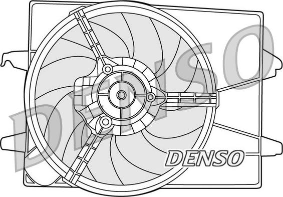 Denso DER10003 - Ventilators, Motora dzesēšanas sistēma autospares.lv