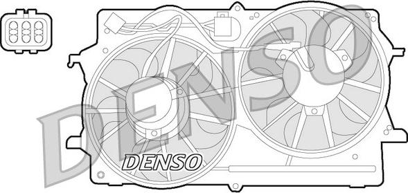 Denso DER10007 - Ventilators, Motora dzesēšanas sistēma www.autospares.lv