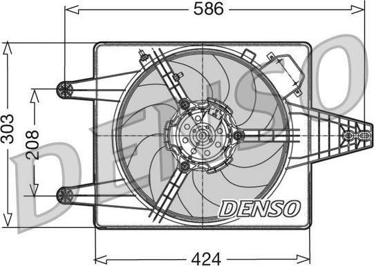 Denso DER13010 - Ventilators, Motora dzesēšanas sistēma www.autospares.lv