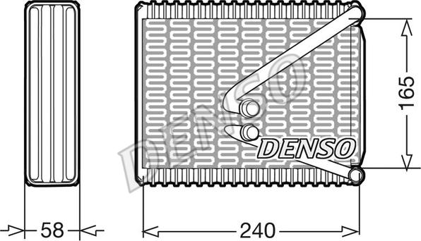 Denso DEV09010 - Iztvaikotājs, Gaisa kondicionēšanas sistēma www.autospares.lv