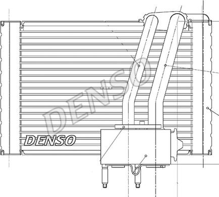 Denso DEV07005 - Iztvaikotājs, Gaisa kondicionēšanas sistēma www.autospares.lv