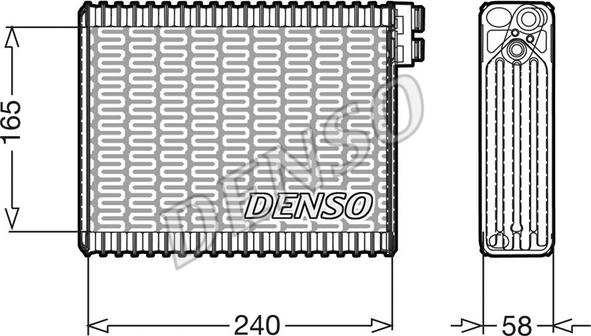 Denso DEV21004 - Iztvaikotājs, Gaisa kondicionēšanas sistēma www.autospares.lv