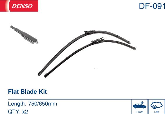 Denso DF-091 - Wiper Blade www.autospares.lv