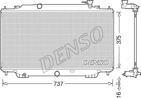 Denso DRM44042 - Radiators, Motora dzesēšanas sistēma www.autospares.lv