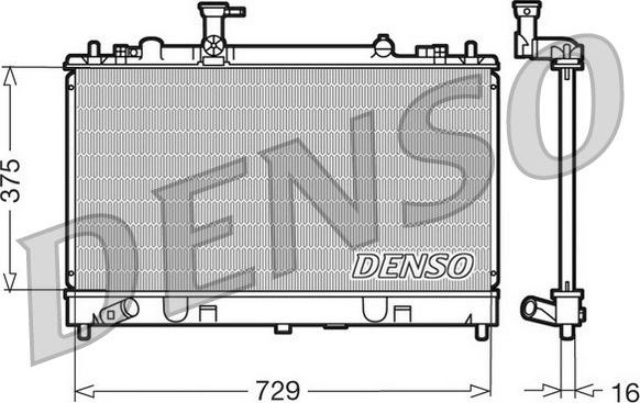 Denso DRM44011 - Radiators, Motora dzesēšanas sistēma www.autospares.lv