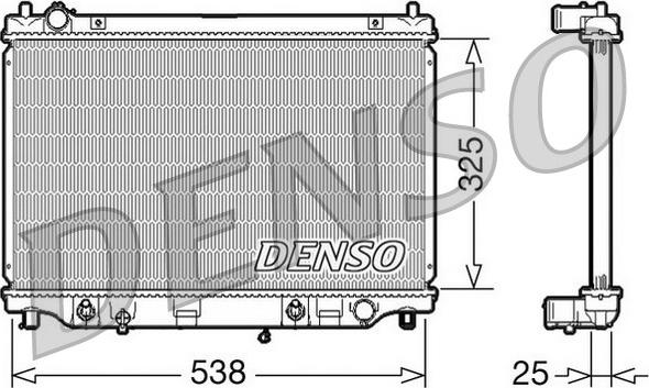 Denso DRM44017 - Radiators, Motora dzesēšanas sistēma autospares.lv