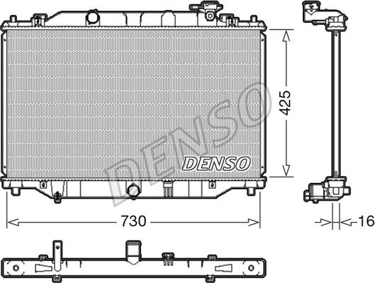 Denso DRM44039 - Radiators, Motora dzesēšanas sistēma www.autospares.lv