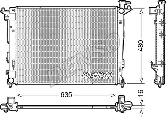 Denso DRM41006 - Radiators, Motora dzesēšanas sistēma www.autospares.lv