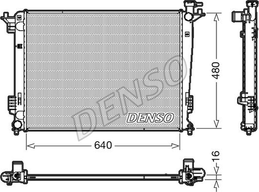 Denso DRM41003 - Radiators, Motora dzesēšanas sistēma www.autospares.lv