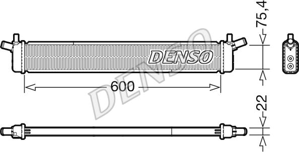 Denso DRM50136 - Radiators, Motora dzesēšanas sistēma www.autospares.lv