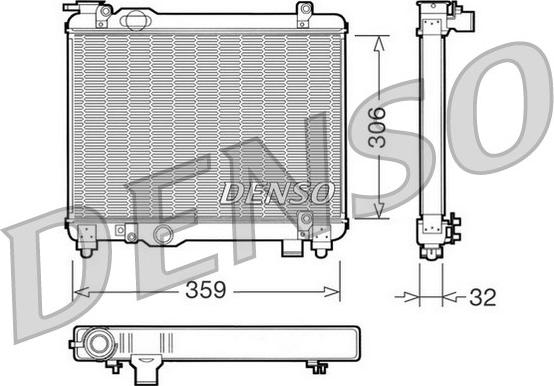 Denso DRM09082 - Radiators, Motora dzesēšanas sistēma www.autospares.lv