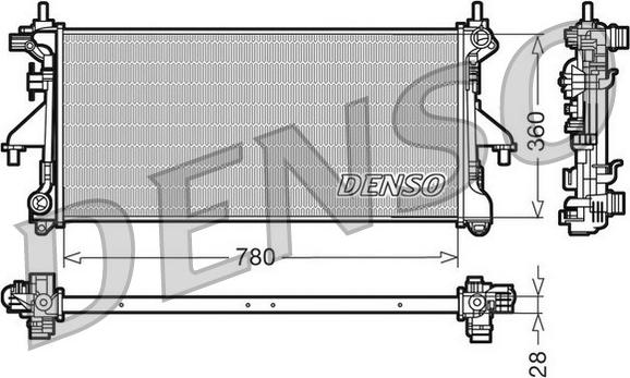 Denso DRM09079 - Radiators, Motora dzesēšanas sistēma www.autospares.lv