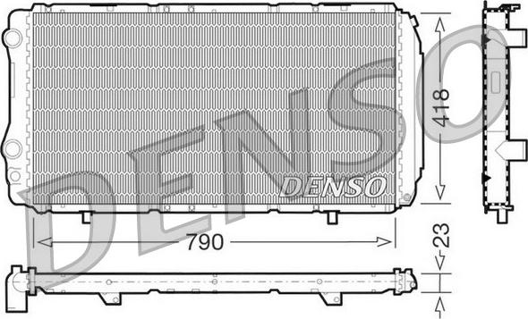 Denso DRM09074 - Radiators, Motora dzesēšanas sistēma www.autospares.lv