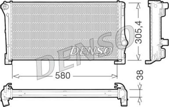 Denso DRM09107 - Radiators, Motora dzesēšanas sistēma www.autospares.lv