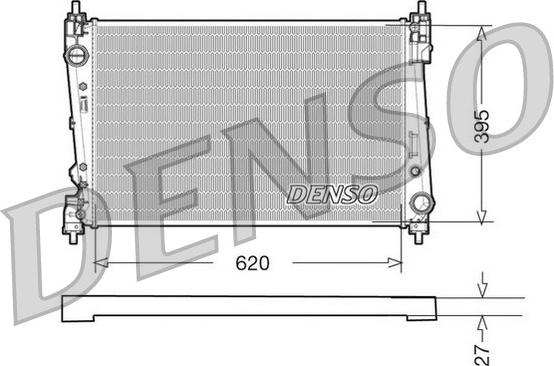 Denso DRM09112 - Radiators, Motora dzesēšanas sistēma autospares.lv