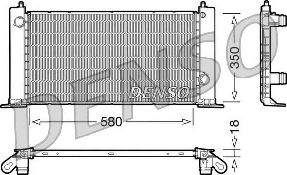 Denso DRM09121 - Radiators, Motora dzesēšanas sistēma www.autospares.lv