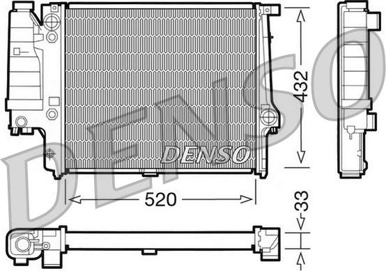 Denso DRM05060 - Radiators, Motora dzesēšanas sistēma www.autospares.lv