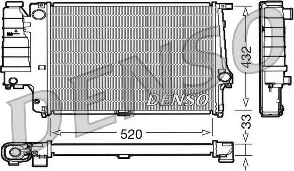 Denso DRM05063 - Radiators, Motora dzesēšanas sistēma www.autospares.lv