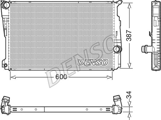 Denso DRM05006 - Radiators, Motora dzesēšanas sistēma www.autospares.lv