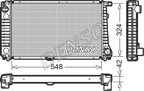 Denso DRM05016 - Radiators, Motora dzesēšanas sistēma www.autospares.lv