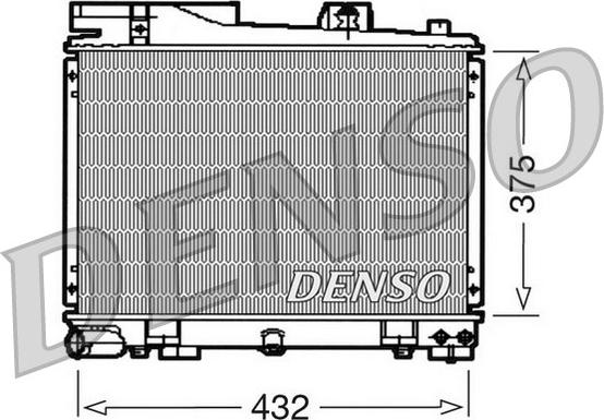 Denso DRM05034 - Radiators, Motora dzesēšanas sistēma www.autospares.lv