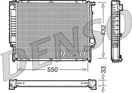 Denso DRM05023 - Radiators, Motora dzesēšanas sistēma www.autospares.lv