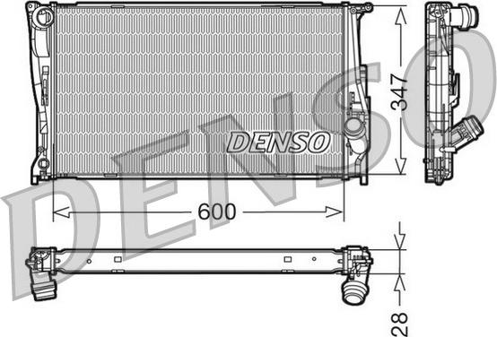 Denso DRM05111 - Radiators, Motora dzesēšanas sistēma www.autospares.lv