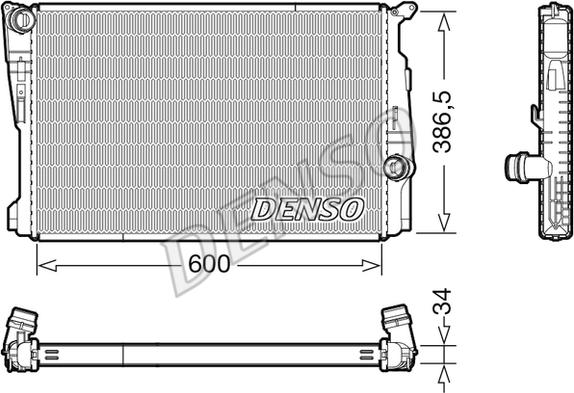 Denso DRM05122 - Radiators, Motora dzesēšanas sistēma www.autospares.lv