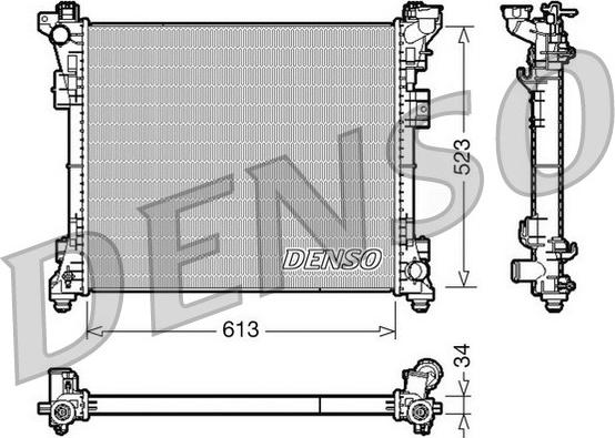 Denso DRM06006 - Radiators, Motora dzesēšanas sistēma www.autospares.lv