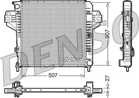 Denso DRM06030 - Radiators, Motora dzesēšanas sistēma www.autospares.lv