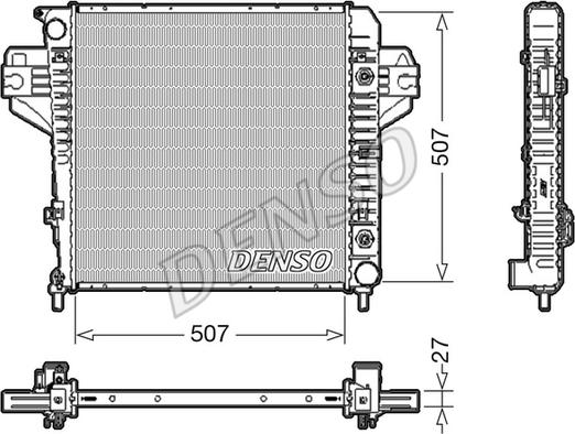 Denso DRM06033 - Radiators, Motora dzesēšanas sistēma www.autospares.lv