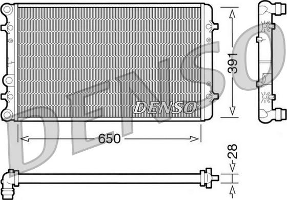 Denso DRM02007 - Radiators, Motora dzesēšanas sistēma www.autospares.lv