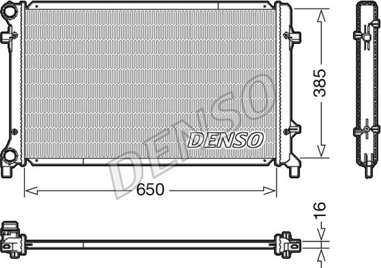 Denso DRM02014 - Radiators, Motora dzesēšanas sistēma www.autospares.lv