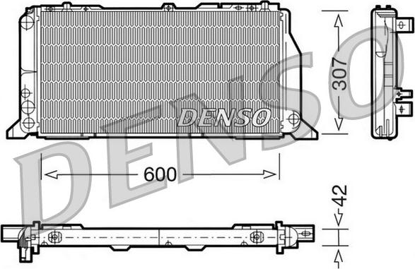 Denso DRM02013 - Radiators, Motora dzesēšanas sistēma www.autospares.lv